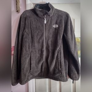 The North Face Full Fleece Furry Brown Jacket Zip Up Women’s possibly mens